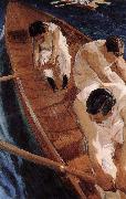 Joaquin Sorolla Canoeing France oil painting artist